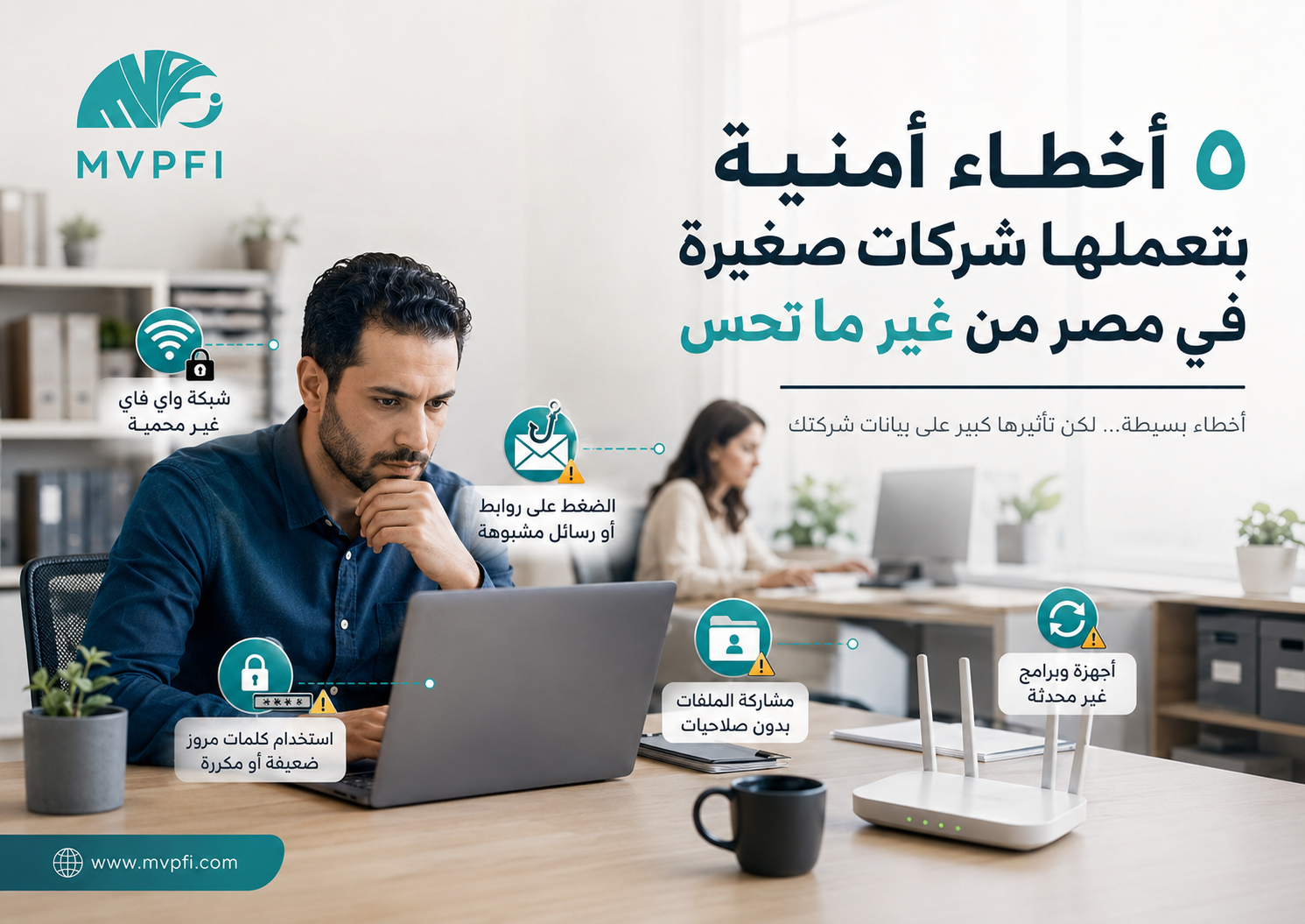 ٥ أخطاء أمنية بتعملها شركات صغيرة في مصر من غير ما تحس