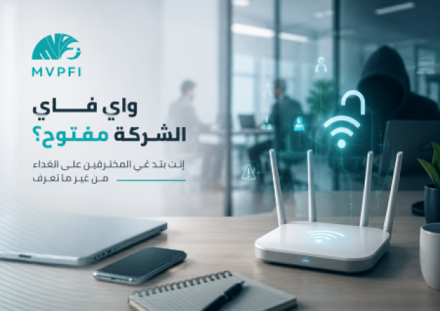 واي فاي الشركة مفتوح؟ — إنت بتدّعي المخترقين على الغداء من غير ما تعرف